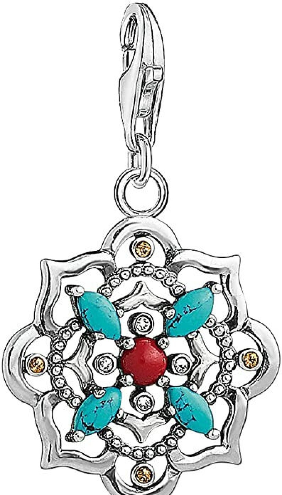 Thomas Sabo Thomas Sabo Charm Anhanger Ethno Lotusblume 1465-334-7 | Charms & Anhanger