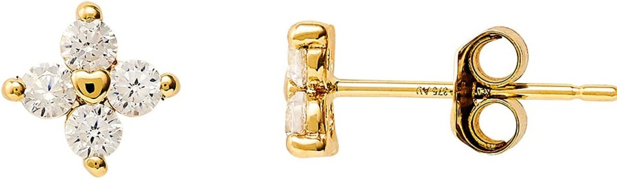 Xenox Xenox Damen 375Er Gelbgold Ohrstecker Mit Zirkonia In Goldfarben - Xg9K4030G | Ohrringe