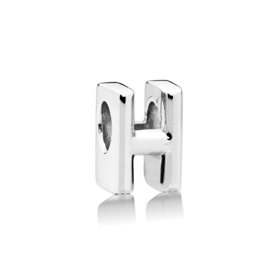 Pandora Pandora Damen Anhanger Buchstabe H Charm Silber 797462 | Charms & Anhanger