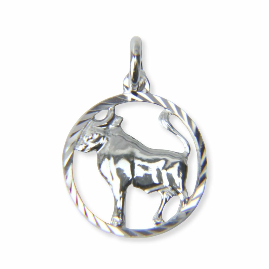 Dein-Juwelier Kollektion Uni Anhanger Sternzeichen Stier 15Mm Silber 28.1261.R | Charms & Anhanger