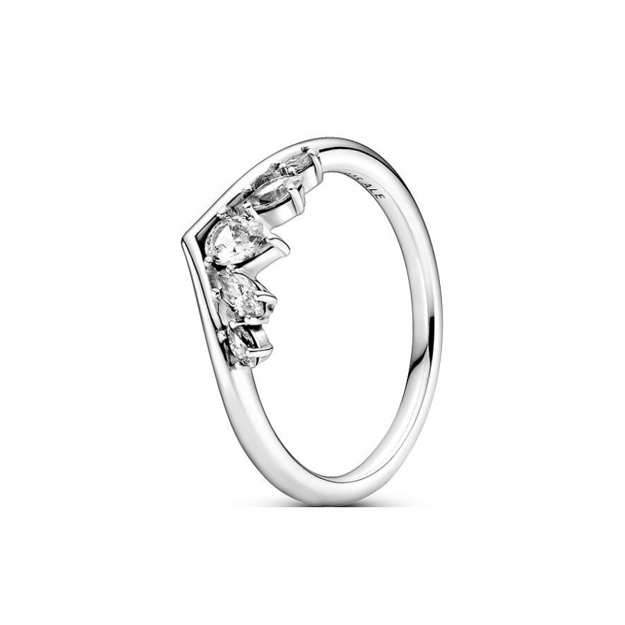 Pandora Pandora Timeless Damen Wishbone Ring Grose 54 Silber 189095C01-54 | Ringe