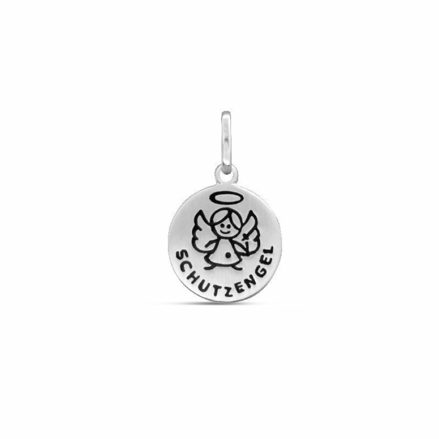 Dein-Juwelier Kollektion Madchen Anhanger Coin Mit Schutzengel Silber 20.1163.R | Charms & Anhanger