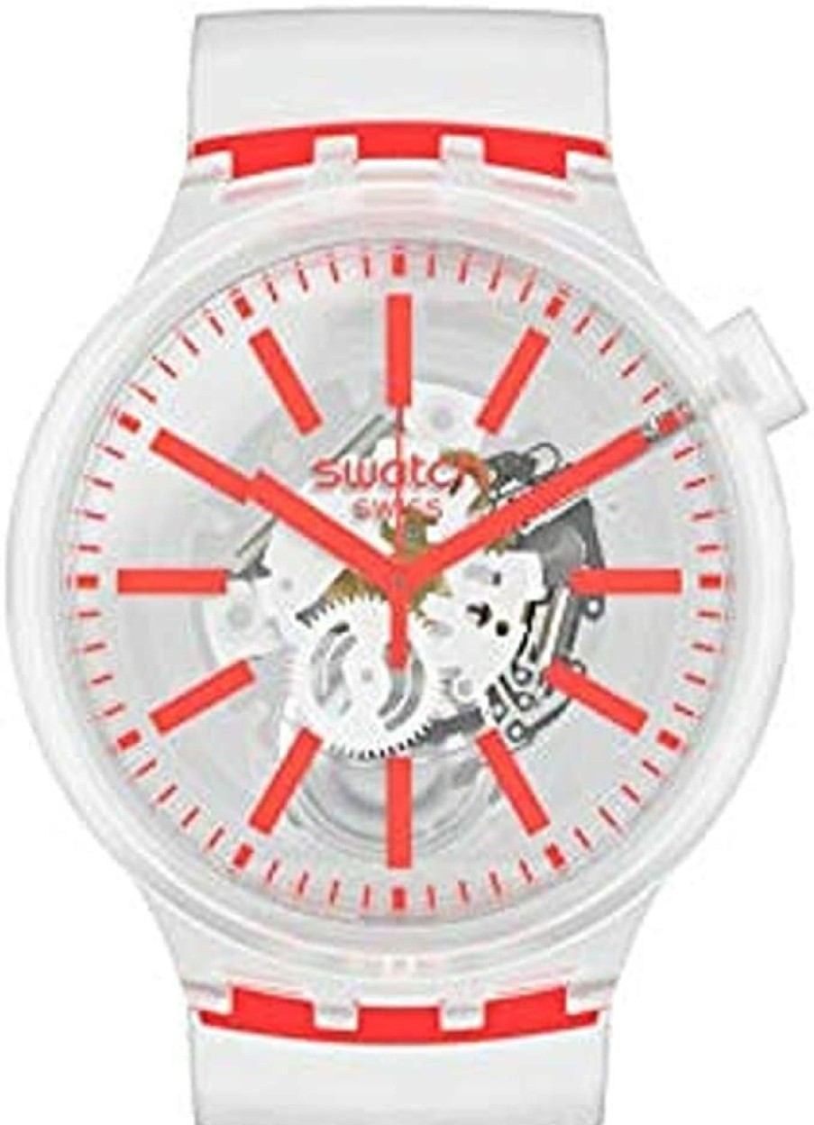 Swatch Swatch Damenuhr Big Bold Armbanduhr Orangeinjelly So27E102 | Analoguhren