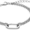 Xenox Xeniox Damen Armband Choice Mehrreihig Mit Verbindungselement Silber Xc1002 | Armbander