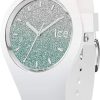 Ice-Watch Ice-Watch - Ice Lo White Turquoise - Weise Damenuhr Mit Silikonarmband | Analoguhren