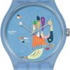 Swatch Swatch Damen Analoguhr Montre Sky By Vassily Kandinsky Blau Suoz342 | Analoguhren