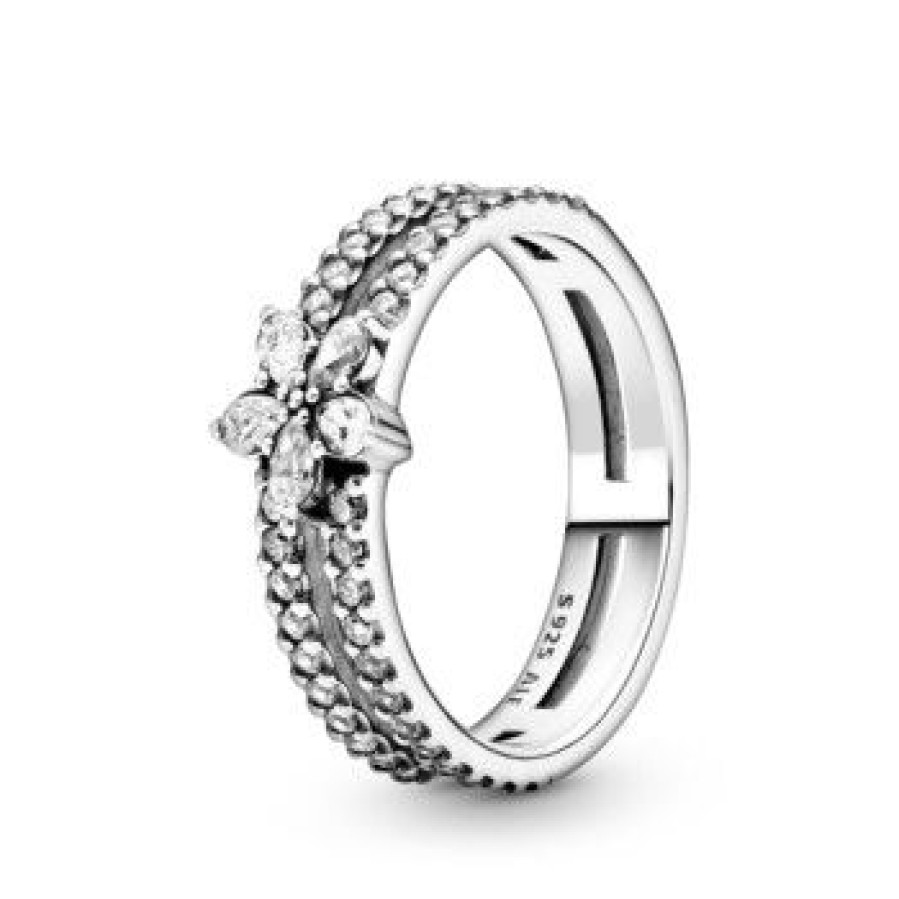 Pandora Pandora Moments Damen Doppelring Schneeflocke Grose 54 Silber 199236C01-54 | Ringe