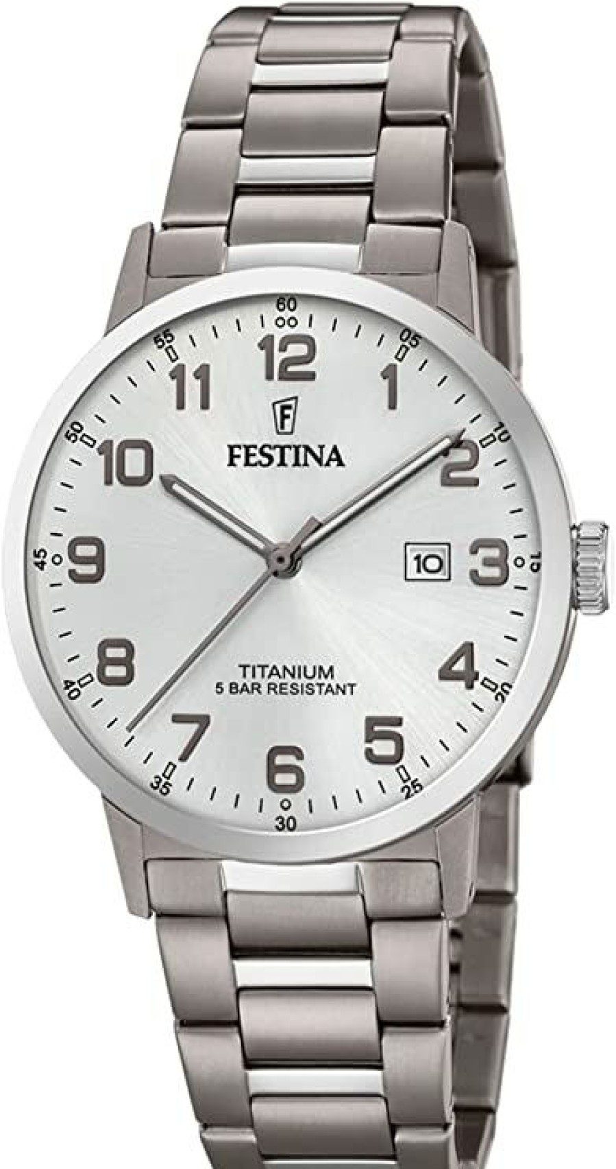 Festina Festina Uni Analoguhr Titan Armband Silber F20435/1 | Analoguhren