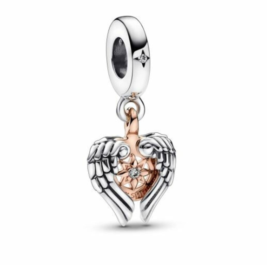 Pandora Pandora Charm Dangle Celestial Compass Angel Wings 782359C01 | Charms & Anhanger