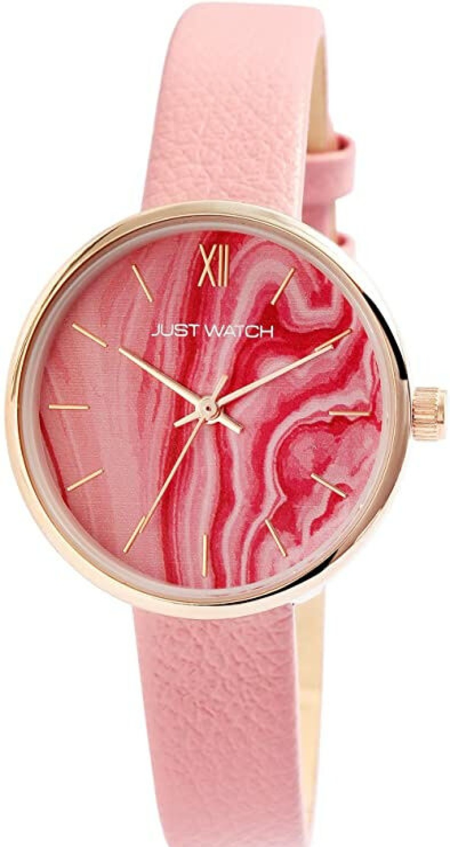 Just Watch Just Watch Damenuhr Rosa Mit Lederband Jw10181-001 | Analoguhren