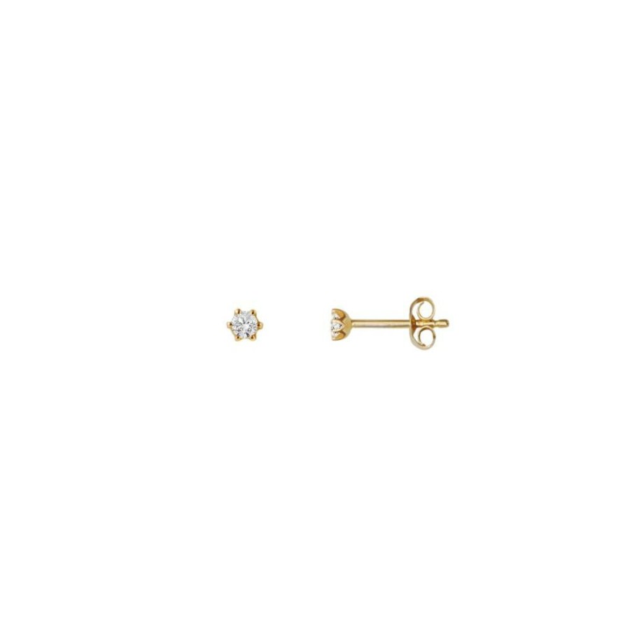 Stardiamant Stardiamant Damen Diamant Ohrstecker Classic Zarge Gold D809G | Ohrringe