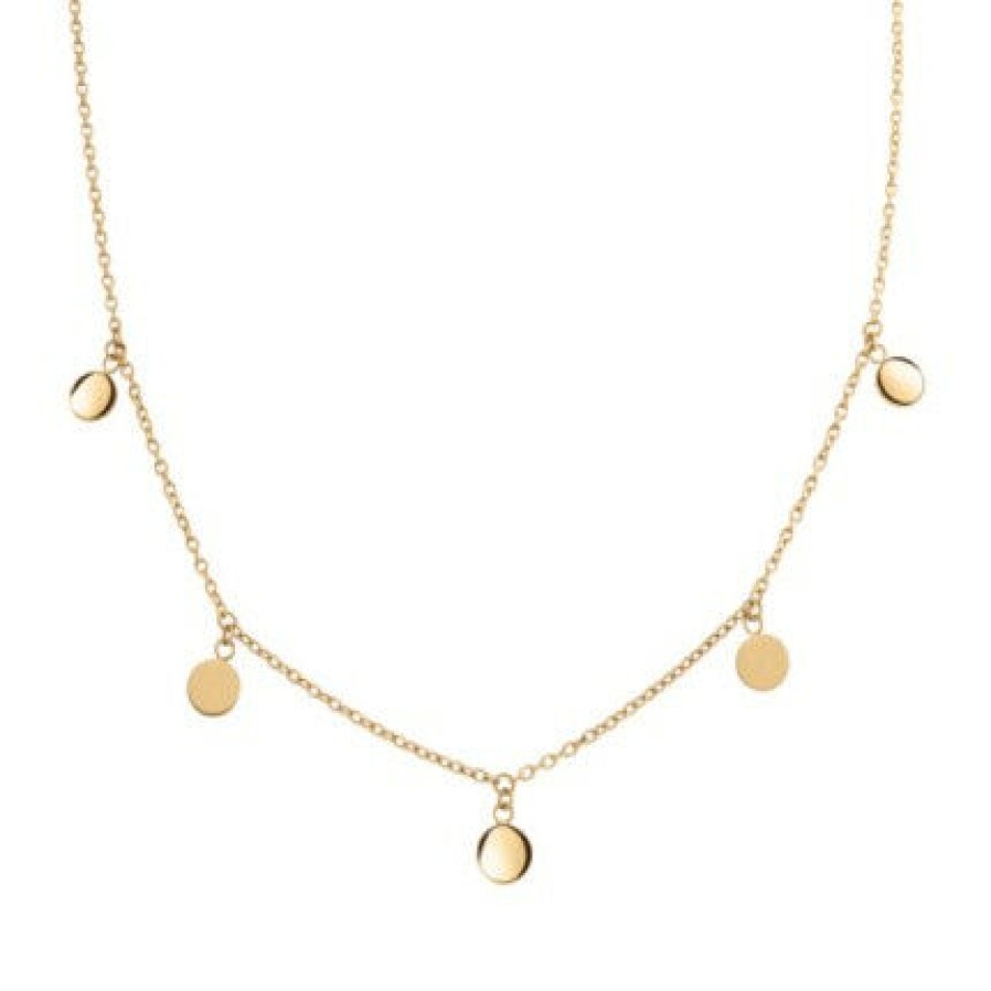 Boccia Boccia Damen Halskette Plattchen Collier Gold 08064-02 | Halsketten