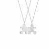 Xenox Damen-Anhanger Puzzle 925 Sterling Silber Rhodiniert Zirkonia Xs3526 | Charms & Anhanger