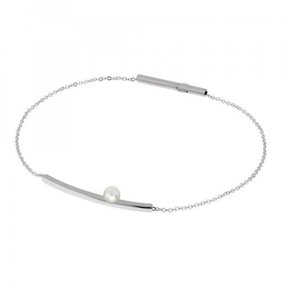 Ernstes Design Ernstes Design Damen Perlen Armband 18Cm Silber A572.18 | Armbander