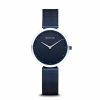 Bering Bering Damen Quarzuhr Classic Milanaisearmband Blau 18132-397 | Analoguhren