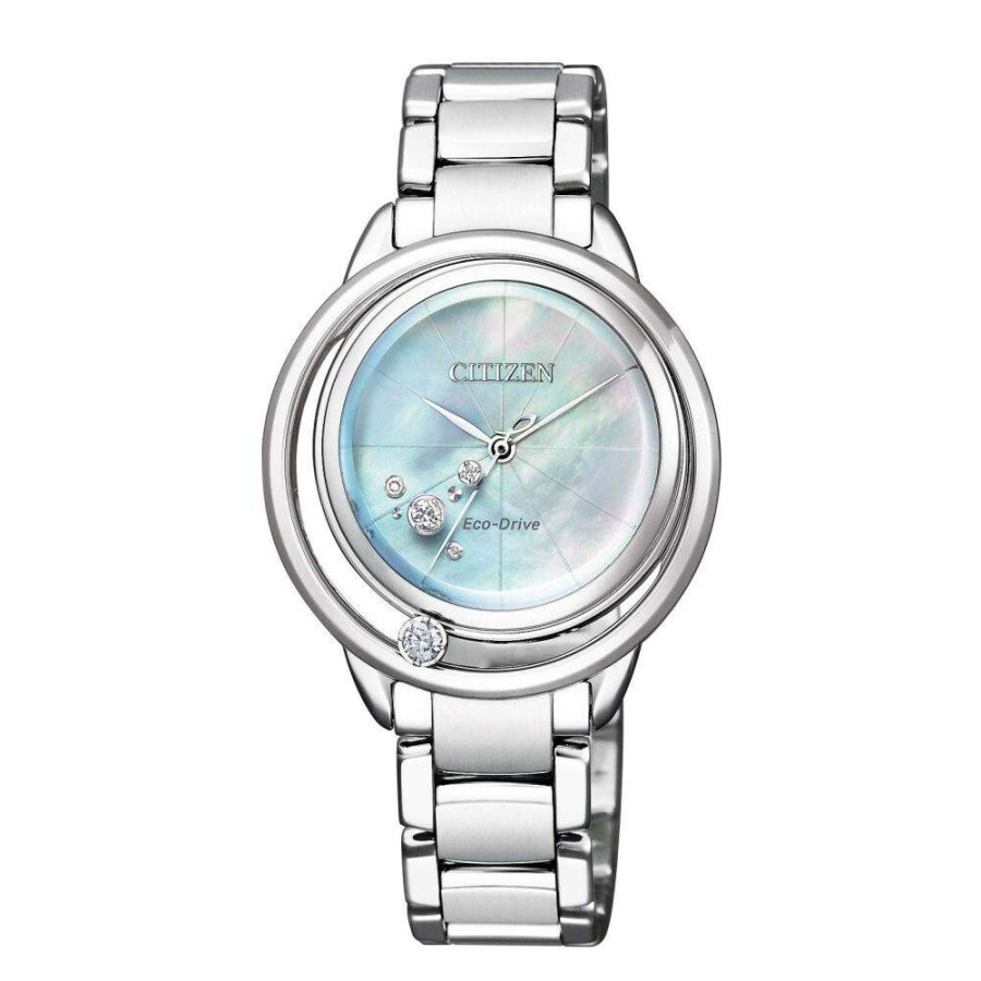 Citizen Citizen Damen Analoguhr Elegance Eco-Drive Solar Ew5520-84D | Analoguhren