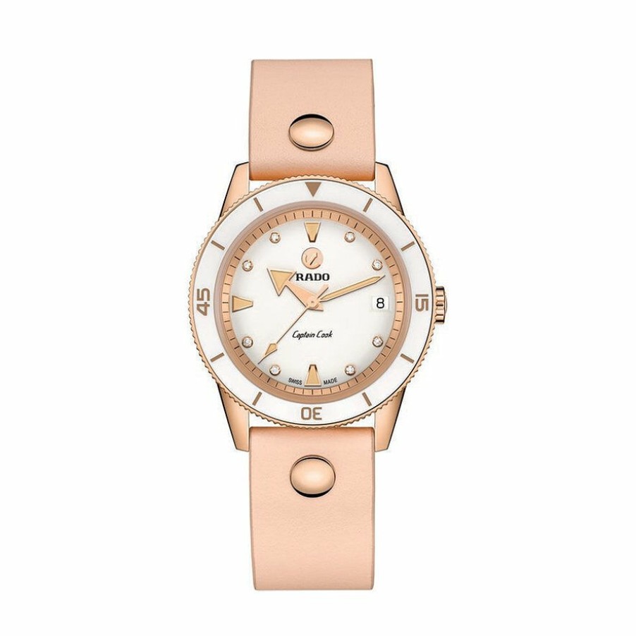 Rado Rado Damen Analoguhr Captain Cook Marina Hoermanseder Rosa R32139708 | Analoguhren