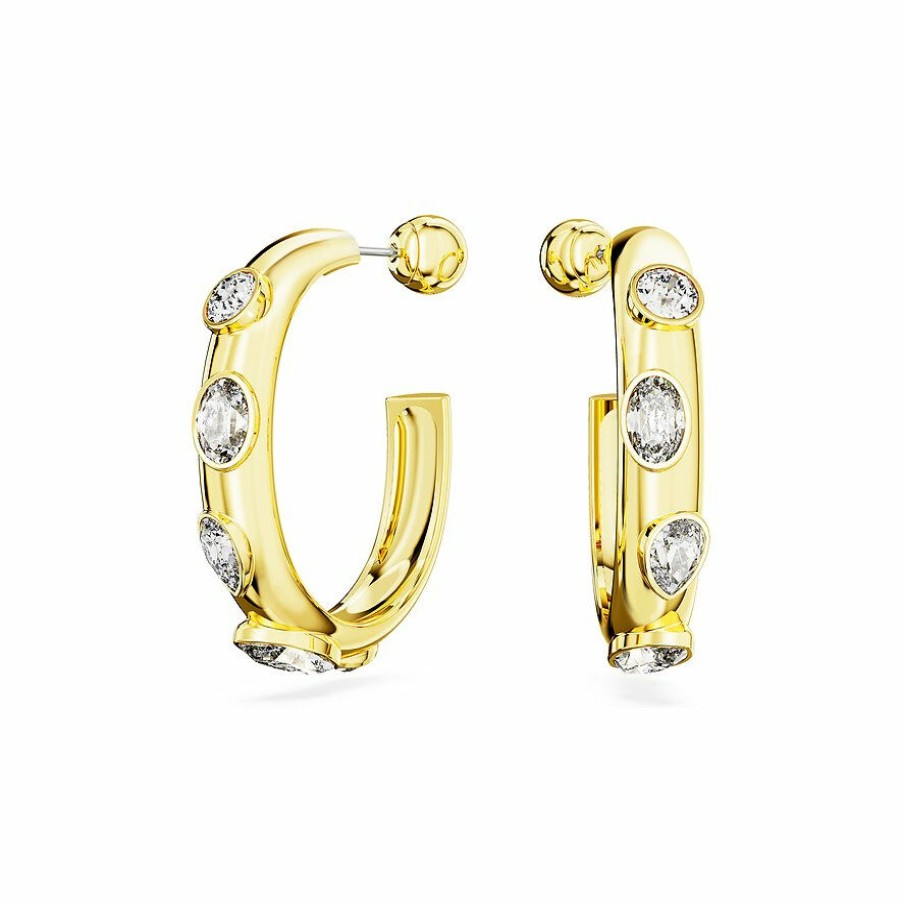 Swarovski Swarovski Damen Ohrstecker Dextera Gold 5663261 | Ohrringe