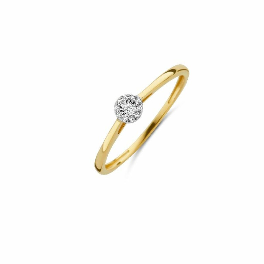 Blush Blush Damen Ring Mit Diamanten 0.04Ct 585Er Gold Und Weisgold 1646Bdi/54 | Ringe