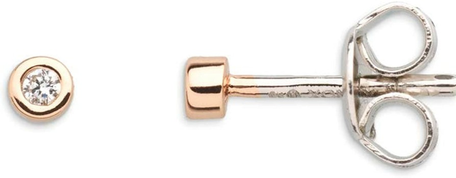 Xenox Xenox Damen Ohrstecker Silver Circle Bohemian Mit Zirkonia Rosegold Xs3513Rn | Ohrringe