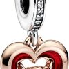 Pandora Pandora Moments Dmen Charm Anhanger Herz Zirkonia Bicolor 782450C01 | Charms & Anhanger