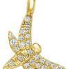 Xenox Xenox Damen Anhanger Zirkonia Libelle Gold Xc5155G | Charms & Anhanger