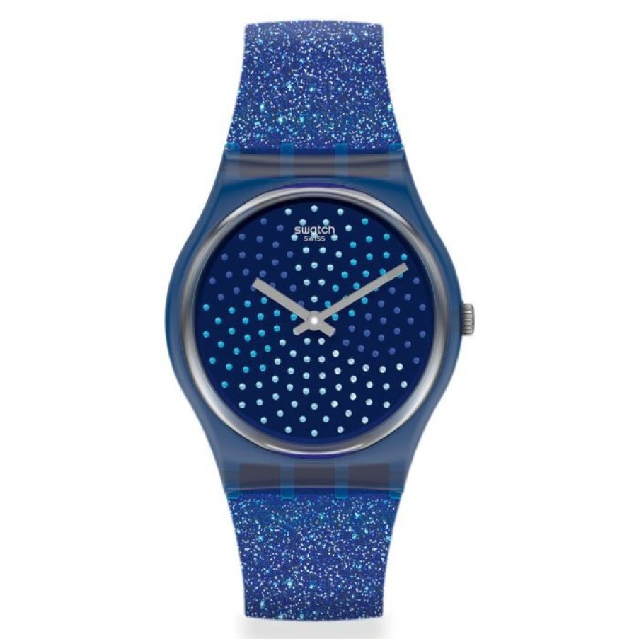 Swatch Swatch Damen Analoguhr Original Blumino Mit Kunststoffarmband Blau Gn270 | Analoguhren