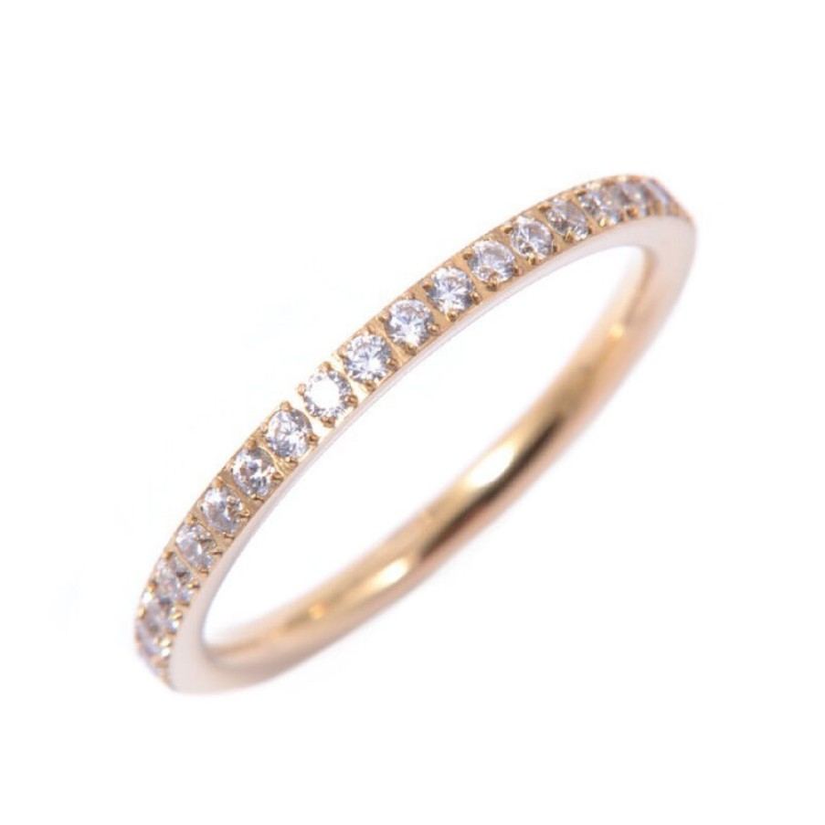 Ernstes Design Ernstes Design Damen Ring Rundum Mit Zirkonia Steinen Grose 54 Gold R454.Wh.54 | Ringe