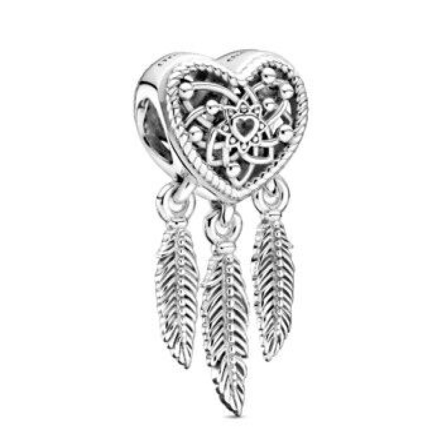 Pandora Pandora Passions Charm Dreamcatcher & Three Feathers Silber 799107C00 | Charms & Anhanger