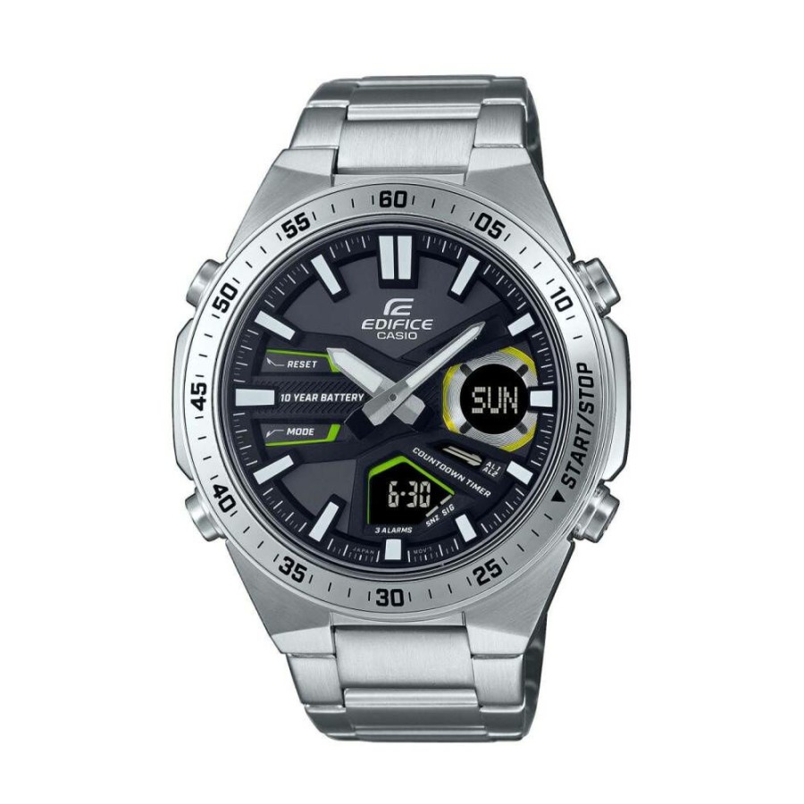 Casio Casio Edifice Herrenuhr Edelstahlarmband Silber Efv-C110D-1A3Vef | Analoguhren