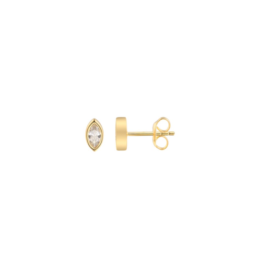 Xenox Xenox Damen Ohrstecker Gold Mit Zirkonia Xs91386G | Ohrringe