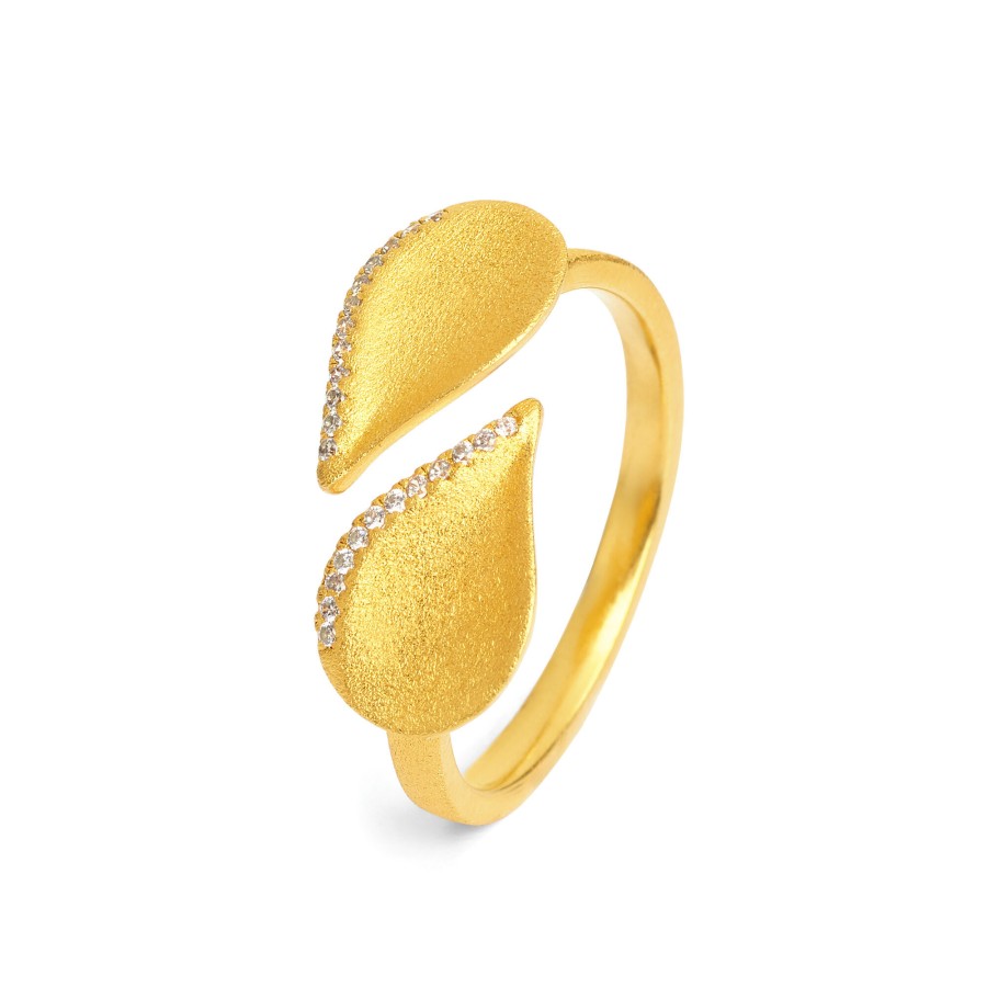 Bernd Wolf Bernd Wolf Aquina 24-Karat-Goldplattiert Zirkonia 52256156-056 | Ringe