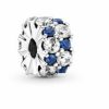 Pandora Pandora Clip Bead Klar & Blau 799171C01 | Charms & Anhanger