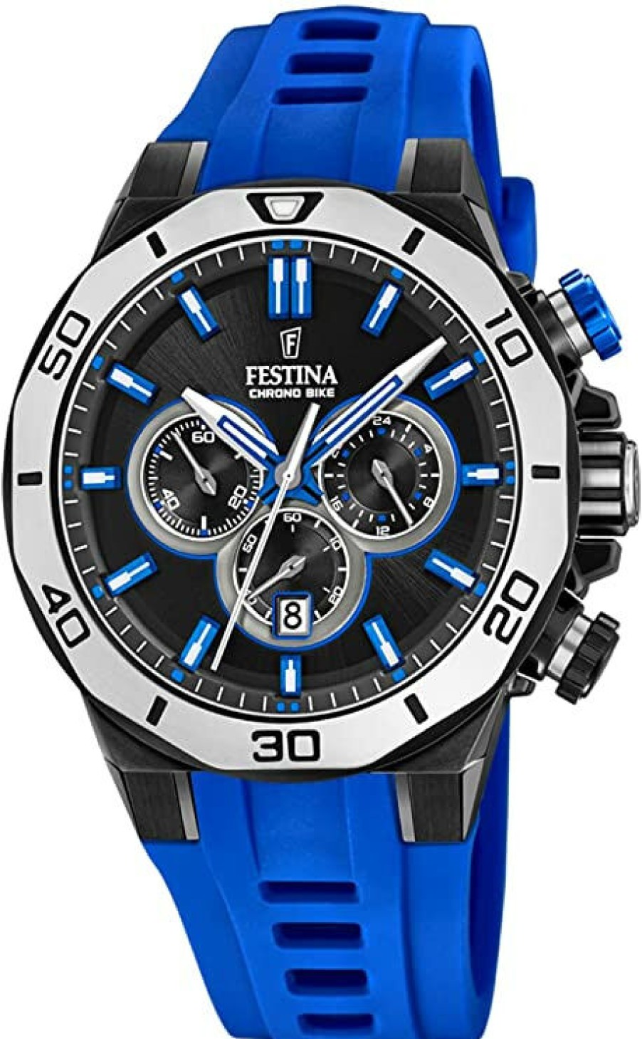 Festina Festina Uni Erwachsene Chronograph Quarz Uhr Mit Silikon Armband F20450/5 | Chronographen