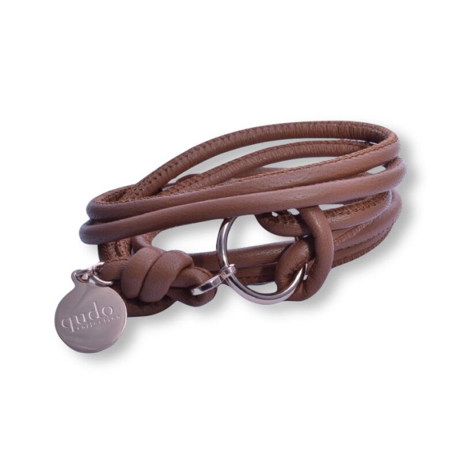 Qudo Quda Damen Lederarmband Nodo Sigaro 57Cm Braun 12467 | Armbander