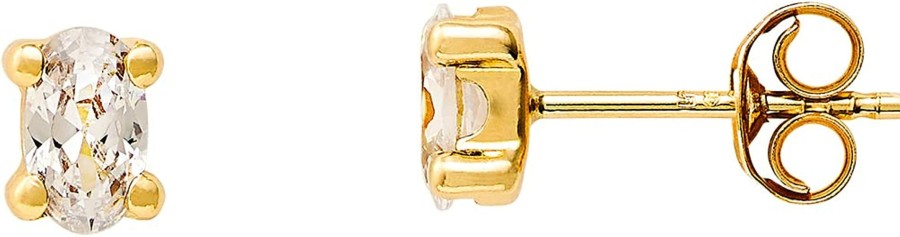 Xenox Xenox Damen 9K 375Er Gelbgold Ohrstecker Mit Zirkonia In Goldfarben - Xg9K4070G | Ohrringe