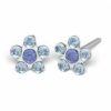 Studex Studex Kinder Ohrstecker Ganseblumchen Mit Blauen Kristallen Silber 7512-6399 | Ohrringe