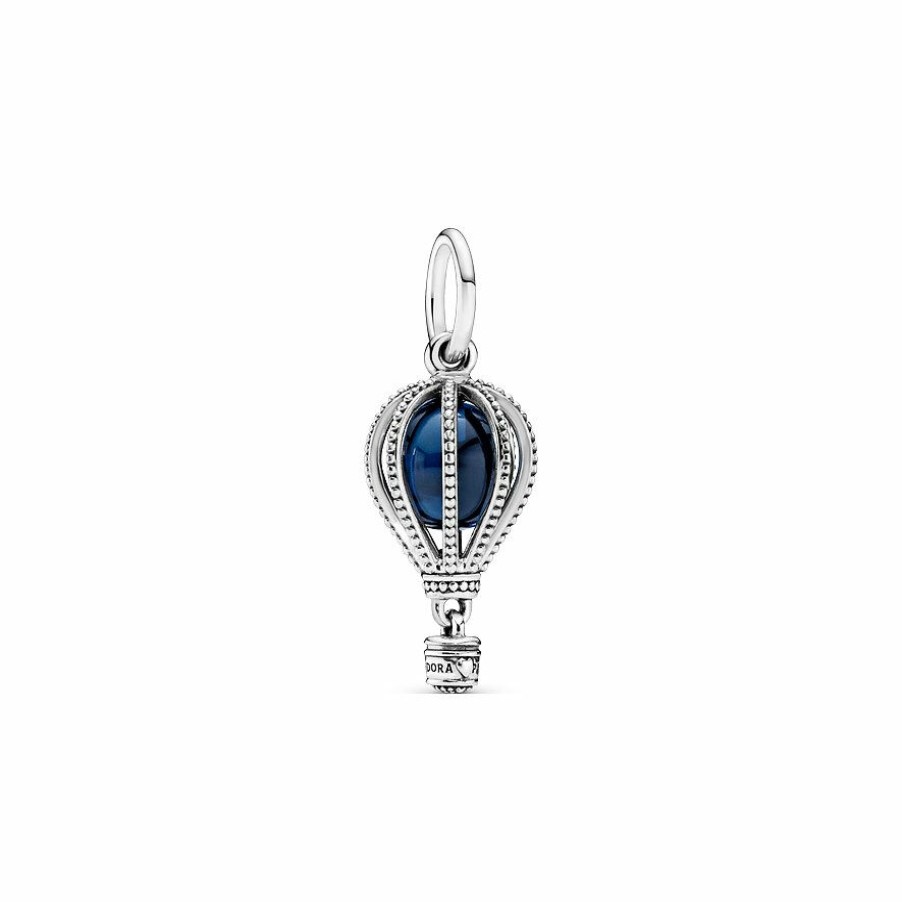 Pandora Pandora Moments Damen Anhanger Blauer Heisluftballon Charm Silber 798064Nmb | Charms & Anhanger