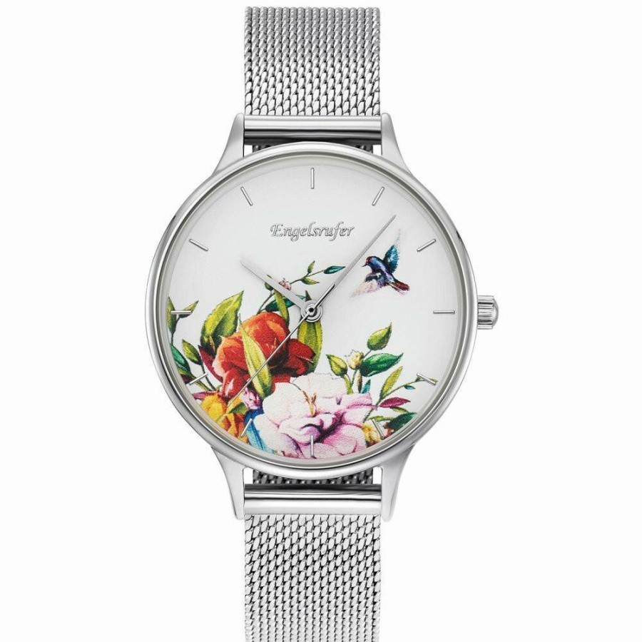 Engelsrufer Damen-Armbanduhr Erwa-Flower1-Ms-Ms | Analoguhren