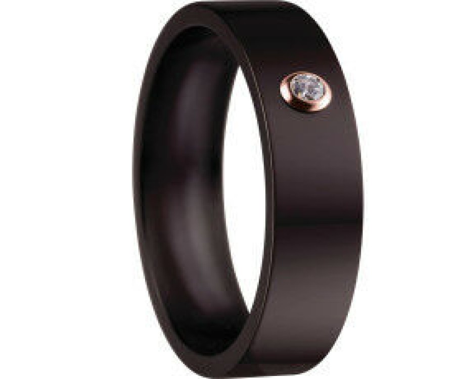 Bering Bering Damen Innenring Mit Zirkonia Stein Grose 65 Schwarz 553-97-92 | Ringe