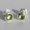 Campur Campur Silberohrstecker Mit Peridot | Fine Flat Es1386P | Ohrringe