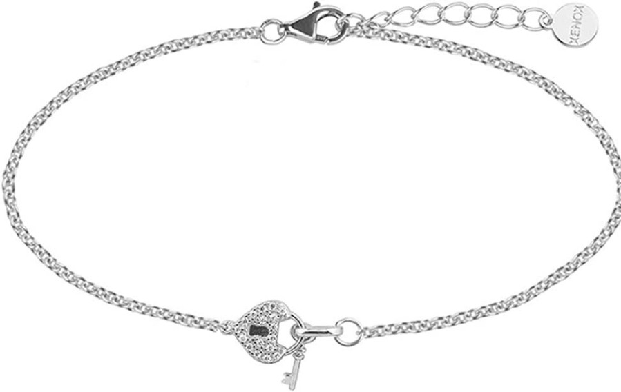 Xenox Xenox Damen-Armband 925 Sterling Silber Rhodiniert Zirkonia Silber Xs3409N | Armbander