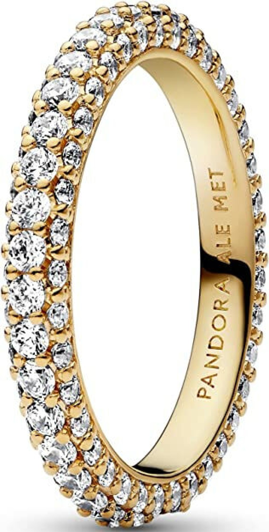 Pandora Pandora Damen-Ring Zeitloses Pave Gold 162627C01 | Ringe