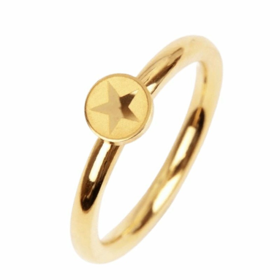 Ernstes Design Ernstes Design Damen Ring Mit Stern Gold R484.53 | Ringe