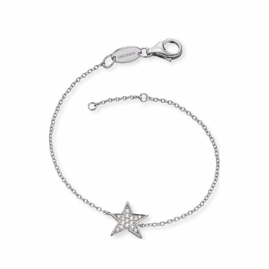 Engelsrufer Ernstes Design Damen Armband Mit Zirkonia Stern Anhanger Silber Erb-Lilstar-Zi | Armbander