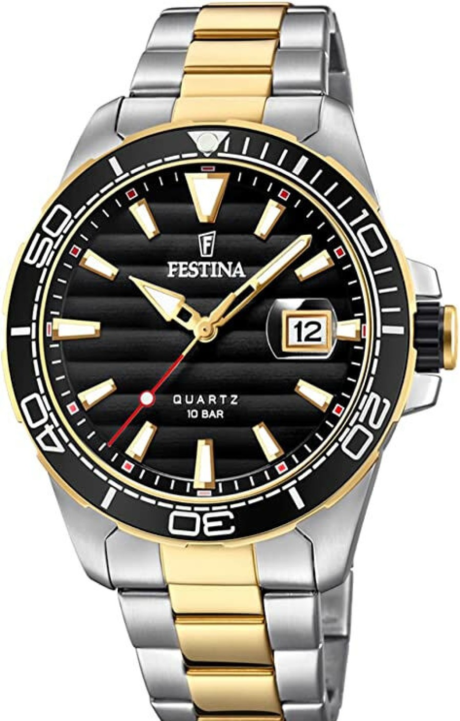 Festina Festina Herren Analog Quarz Uhr Mit Edelstahl Armband F20362/2 | Analoguhren