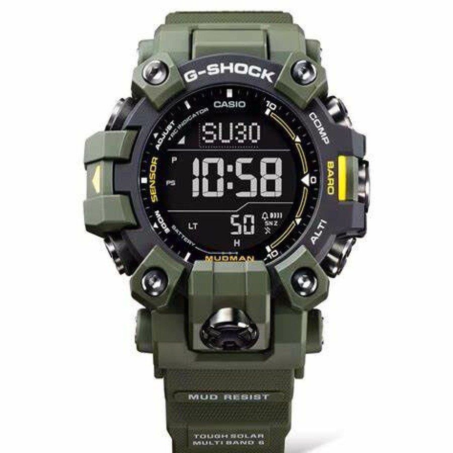 G-Shock G-Shock Digitaluhr Mudman Solar Master Of G Mit Resin-Armband Grau Gw-9500-3Er | Digitaluhren