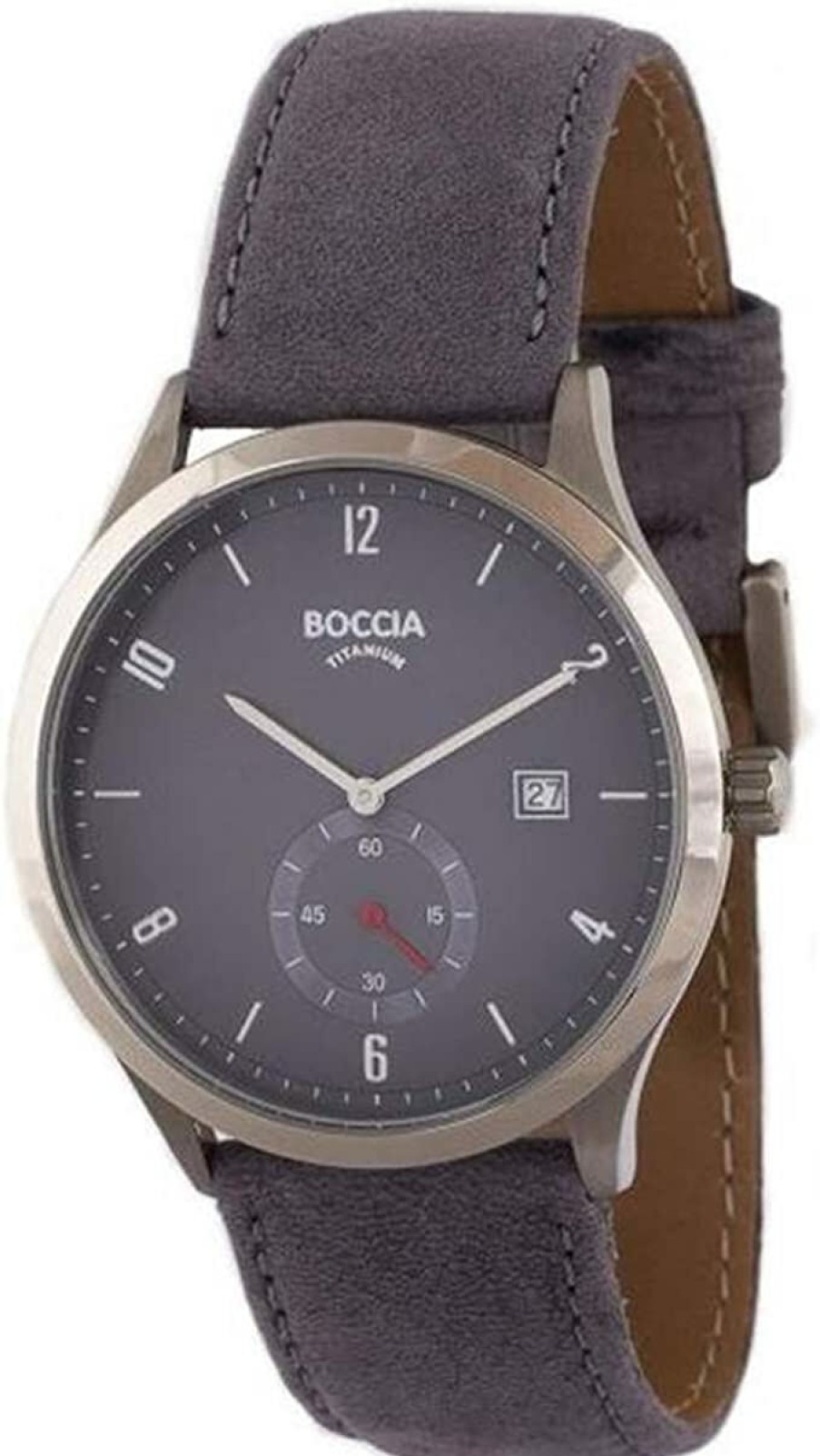 Boccia Boccia Herren Analog Quarz Uhr Mit Leder Armband 3606-03 | Analoguhren