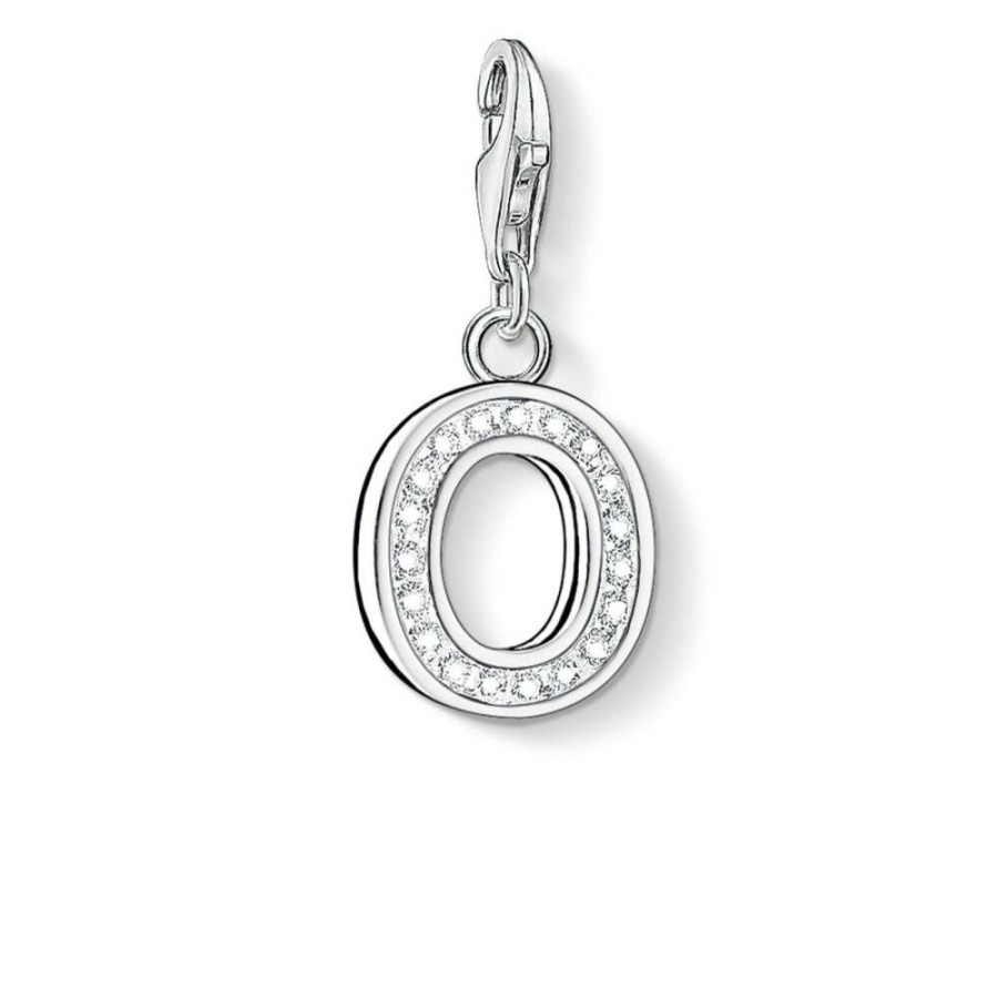 Thomas Sabo Thomas Sabo Damen Anhanger Charm Mit Buchstabe O Mit Zirkonia Silber 0237-051-14 | Charms & Anhanger