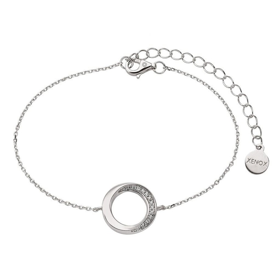 Xenox Xenox Xs2128 Damen Armband Sterling-Silber 925 Silber Weis Zirkonia 20 Cm | Armbander